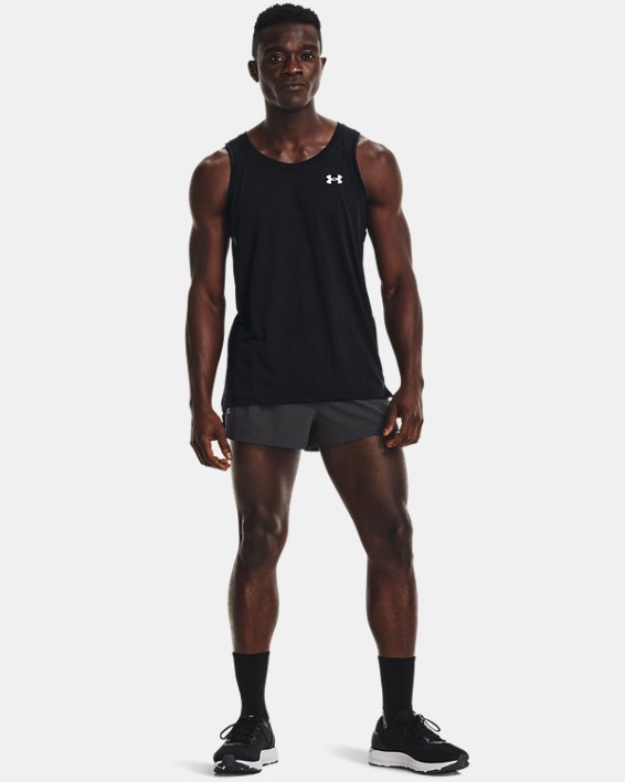 Men's UA Launch Run Split Shorts, Gray, pdpMainDesktop image number 2
